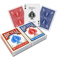 Bicycle Rider Back Standard 2 kortų kaladės (Mėlynos ir raudonos) Žaidimai, kortos