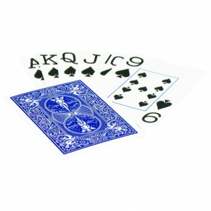 Bicycle Rider Jumbo pokerio kortos (Mėlynos) Kārtis, pokera čipi un komplekti