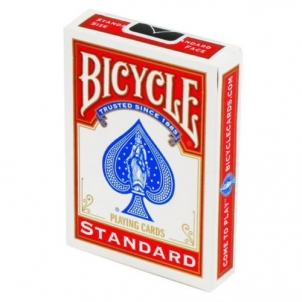 Bicycle Rider Standard keturios kortų kaladės (Juodos, raudonos)