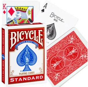 Bicycle Rider Standard pokerio kortos (Raudonos)