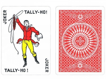 Bicycle Tally-Ho Circle kortos (Raudonos) Kārtis, pokera čipi un komplekti