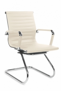 Biuro kėdė lankytojui PRESTIGE SKID kreminė Professional office chairs