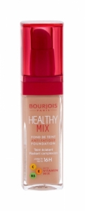 Makiažo pagrindas BOURJOIS Paris Healthy Mix 55,5 Honey Anti-Fatigue Foundation Makeup 30ml Makiažo pagrindas veidui