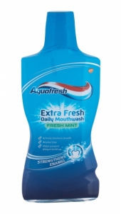 Burnos valiklis Aquafresh Extra Fresh Fresh Mint 500ml Dantų pasta, skalavimo skysčiai
