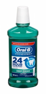 Burnos valiklis Oral-B Pro Expert Deep Clean Mouthwash 500ml Zobu pastas, skalojamais līdzekli