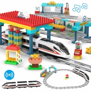 Cada konstruktorius traukinių stotis, 108 detalės. Железные дороги для детей