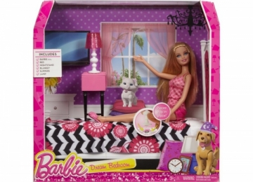 CFB60 / CFB63 Кукла и комплект мебели Barbie Mattel