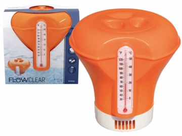 Chemikalų dozatorius ir termometras baseinams Bestway &quot;FlowClear&quot;, oranžinis Swimming pools accessories, accessories