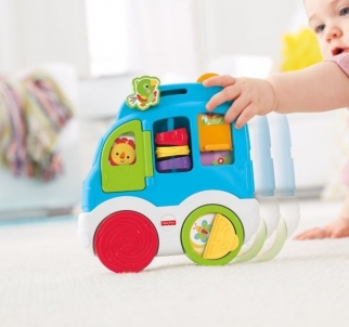 Žaislas kūdikiams Mėlynas autobusiukas Fisher Price CMV93 Žaislai kūdikiams