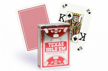Copag Texas Holdem Peek Index pokerio kortos (Raudonos)