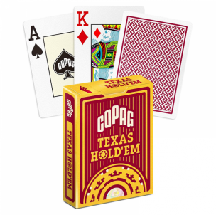 Copag Texas Holdem pokerio kortos (Raudonos)