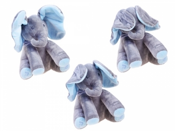 Interaktyvus žaislas dainuojantis dramblys, mėlynas