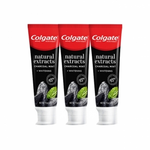 Dantų pasta Colgate Activated charcoal Natura l s toothpaste with Charcoal Trio 3 x 75 ml