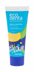 Dantų pasta Ecodenta Toothpaste Cavity Fighting 75ml Colour Surprise Dantų pasta, skalavimo skysčiai