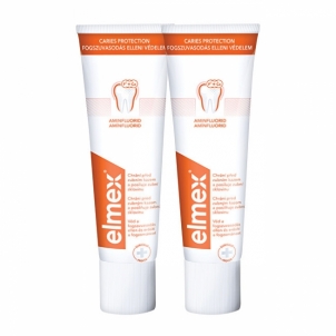 Dantų pasta Elmex Toothpaste Anti Caries Protection Duopack 2 x 75 ml Zobu pastas, skalojamais līdzekli