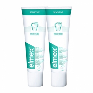 Dantų pasta Elmex Toothpaste for Sensitive Teeth Sensitiv e Duopack 2 x 75 ml Zobu pastas, skalojamais līdzekli
