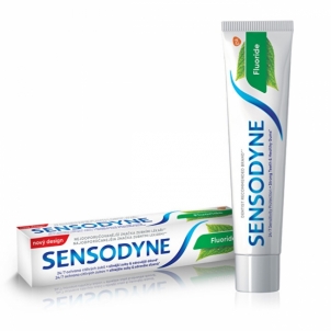 Dantų pasta jautriems dantims Sensodyne Fluoride - 100 ml Dantų pasta, skalavimo skysčiai