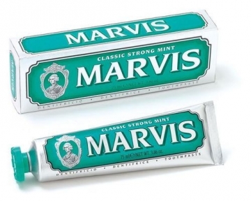 Dantų pasta Marvis ( Strong Mint Toothpaste) 85 ml) Zobu pastas, skalojamais līdzekli