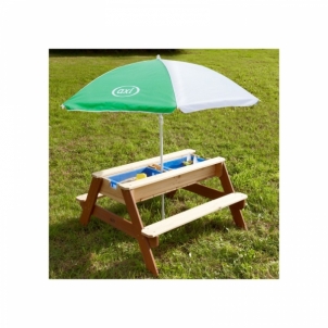Daugiafunkcinis sodo stalas - Nick AXI, su žaliu skėčiu
