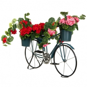 Dekoratyvinis sodo gėlių dviratis, mėlynas
