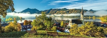 Dėlionė 29035 Trefl By the Schliersee lake - 1000 pieces panoramic puzzle