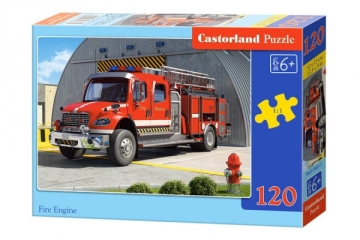 Dėlionė Castorland Fire Engine, 120 dalių Jigsaw for kids
