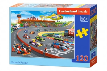 Dėlionė Castorland Formula Racing, 120 dalių Jigsaw for kids