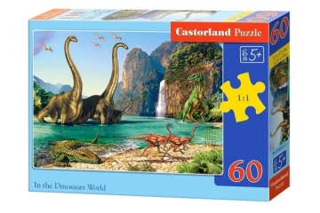 Dėlionė Castorland In the Dinosaurs World, 60 dalių Jigsaw for kids