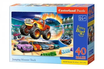 Dėlionė Castorland Jumping Monster Truck, 40 dalių Головоломки для детей