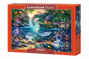 Dėlionė Castorland Jungle Paradise, 1500 dalių Jigsaw for kids