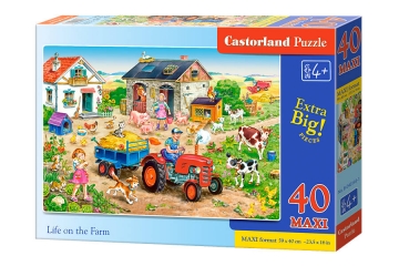 Dėlionė Castorland Life on the Farm, 40 dalių Puzles bērniem