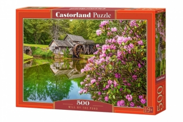 Dėlionė Castorland Mill by the Pond, 500 dalių Jigsaw for kids