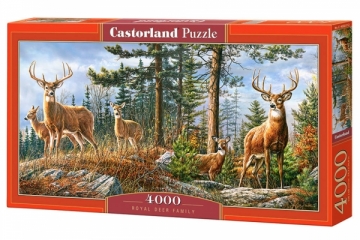 Dėlionė Castorland Royal Deer Family, 4000 dalių Dėlionės vaikams