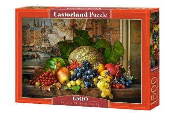 Dėlionė Castorland Still Life with Fruits, 1500 dalių Jigsaw for kids