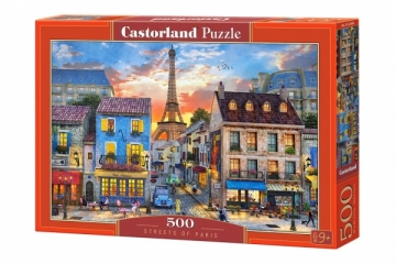 Dėlionė Castorland Streets of Paris, 500 dalių Jigsaw for kids