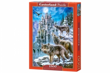 Dėlionė Castorland Wolves and Castle, 1500 dalių 