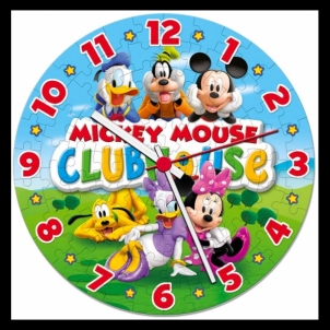 Dėlionė Clock Puzzle - Mickey Mouse