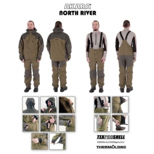 Demisezonininis kostiumas AKARA NORTH RIVER Makšķerēšanas kostīmi