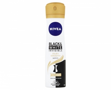 Dezodorantas Nivea Anti-Spray Spray Black & White (Invisible Silk y Smooth) 150 ml