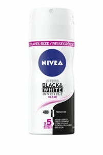 Dezodorantas Nivea Antiperspirant Spray Invisible For Black & White Clear Mini (Antiperspirant) 100 ml Дезодоранты/анти перспиранты