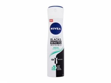 Dezodorantas Nivea Invisible Black & White Antiperspirant Spray Fresh Cosmetic 150ml Dezodoranti, antiperspiranti