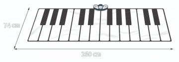 Didelis kilimėlis - pianinas Muzikiniai žaislai