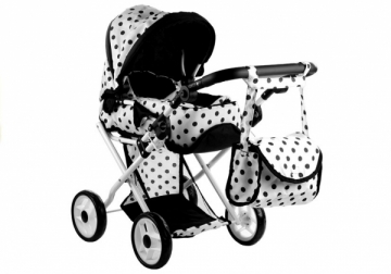 Didelis lėlių vežimėlis su išimamu lopšiu &quot;Alice Doll“ Žaislai mergaitėms
