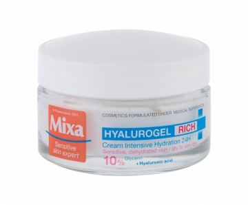 Dieninis cream jautriai skin Mixa Hyalurogel Rich 50ml Creams for face
