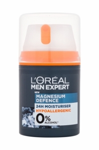 Dieninis kremas LOréal Paris Men Expert Magnesium Defence Day Cream 50ml 24H Sejas krēmi