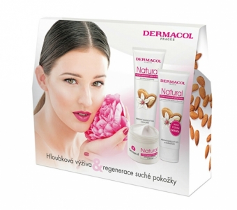 Dovanų komplekts Dermacol Natura l II dry skin care gift set. Smaržu un kosmētikas komplekti