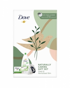 Dovanų rinkinys Dove Body care gift set with Refreshing sponge Kvepalų ir kosmetikos rinkiniai