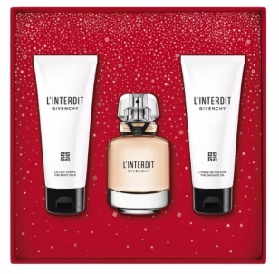 Gift set Givenchy L´Interdit - EDP ​​50 ml + body lotion 75 ml + body oil 75 ml
