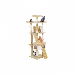 Draskyklė katėms, 170 cm, kreminė - Vangaloo Rotaļlietas kaķiem