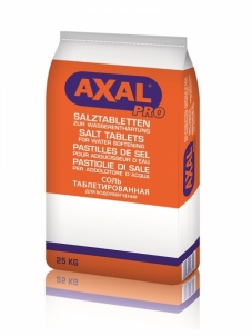 Druska Axal Pro vandens minkštinimo filtrams, 25 kg Kitos santechnikos prekės